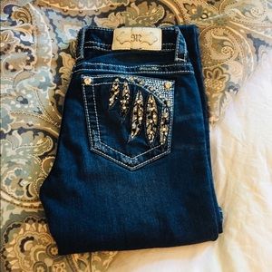 Miss Me bling feather jeans